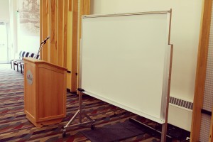 A photo of a White Board